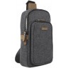 Рюкзак с одним плечевым ремнем BUGATTI Luce, серый, 17х6х27 см, 49650149