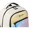 Рюкзак TORBER CLASS X, желтый с орнаментом, c мешком для сменной обуви, T9355-22-YEL-M