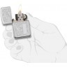 Зажигалка ZIPPO Venetian® с покрытием High Polish Chrome, латунь/сталь, серебристая, 38x13x57 мм