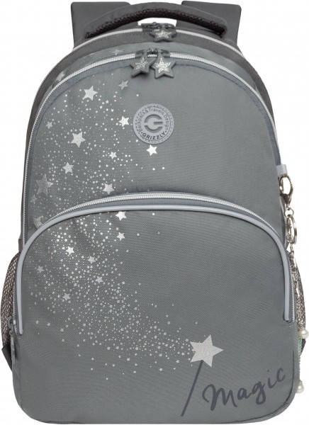 Рюкзак школьный GRIZZLY RG-560-2/2 серый