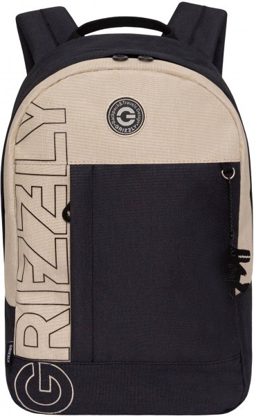 Рюкзак GRIZZLY RXL-427-2/2 черный - молочный