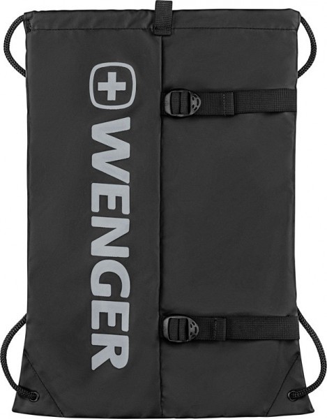 Рюкзак-мешок на завязках WENGER, черный, 35x1x48 см, 12 л