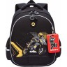 Рюкзак школьный GRIZZLY RAz-587-15/1 черный - манговый