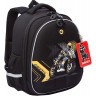Рюкзак школьный GRIZZLY RAz-587-15/1 черный - манговый