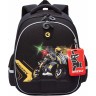 Рюкзак школьный GRIZZLY RAz-587-15/1 черный - манговый