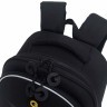 Рюкзак школьный GRIZZLY RAz-587-15/1 черный - манговый