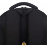 Рюкзак школьный GRIZZLY RAz-587-15/1 черный - манговый