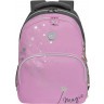 Рюкзак школьный GRIZZLY RG-560-2/3 серый - розовый