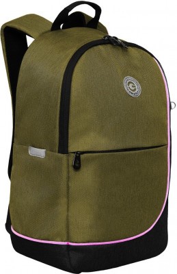Рюкзак школьный RD-345-2/1 хаки - черный