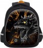 Рюкзак школьный GRIZZLY RAz-587-18/2 черный - оранжевый