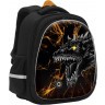 Рюкзак школьный GRIZZLY RAz-587-18/2 черный - оранжевый