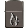 Зажигалка ZIPPO Armor™ с покрытием Black Ice®, латунь/сталь, чёрная, глянцевая, 38x13x57 мм № 29928