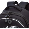 Рюкзак школьный GRIZZLY RAz-587-3/2 черный - серый