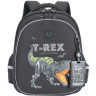 Рюкзак Grizzly школьный с картхолдером на держателе RAz-687-14/2 темно-серый