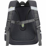 Рюкзак Grizzly школьный с картхолдером на держателе RAz-687-14/2 темно-серый