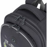Рюкзак Grizzly школьный с картхолдером на держателе RAz-687-14/2 темно-серый