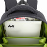 Рюкзак Grizzly школьный с картхолдером на держателе RAz-687-14/2 темно-серый