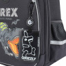 Рюкзак Grizzly школьный с картхолдером на держателе RAz-687-14/2 темно-серый