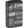 Зажигалка ZIPPO Classic с покрытием Black Ice®, латунь/сталь, чёрная, глянцевая, 38x13x57 мм № 49051