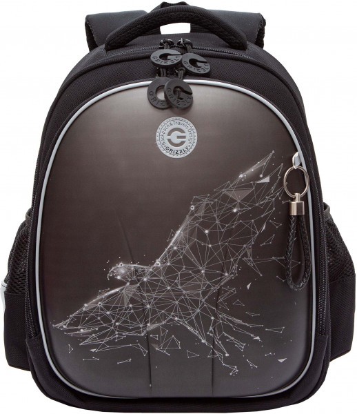 Рюкзак школьный GRIZZLY RAz-587-4/1 черный