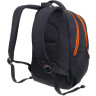 Рюкзак TORBER КЛАСС, черный с оранжевой вставкой, 45 x 32 x 16см+Мешок для сменной обуви в подарок