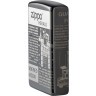 Зажигалка ZIPPO Classic с покрытием Black Ice®, латунь/сталь, чёрная, глянцевая, 38x13x57 мм № 49049