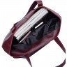 Женская кожаная сумка-шоппер Karen Burgundy