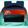 Рюкзак школьный GRIZZLY RG-461-1/2 тёмно-синий - мятный