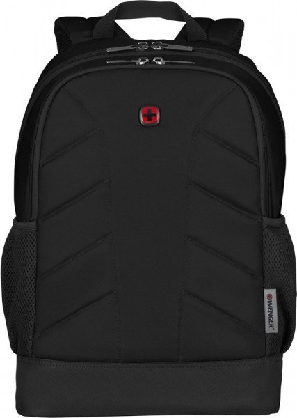 Рюкзак WENGER Quadma 16'', черный, полиэстер, 30x17x43 см, 20 л