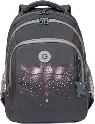 Рюкзак школьный GRIZZLY RG-461-1/3 темно-серый