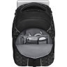 Рюкзак WENGER 16'', черный со светоотражающим принтом, 35x27x47 см, 27 л
