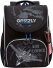 Рюкзак школьный GRIZZLY с мешком RAm-485-3/2 черный - синий