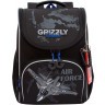 Рюкзак школьный GRIZZLY с мешком RAm-485-3/2 черный - синий