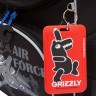 Рюкзак школьный GRIZZLY с мешком RAm-485-3/2 черный - синий