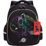 Рюкзак школьный GRIZZLY RAz-587-6/1 черный - бирюзовый
