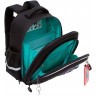 Рюкзак школьный GRIZZLY RAz-587-6/1 черный - бирюзовый