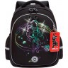 Рюкзак школьный GRIZZLY RAz-587-6/1 черный - бирюзовый