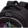 Рюкзак школьный GRIZZLY RAz-587-6/1 черный - бирюзовый