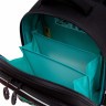 Рюкзак школьный GRIZZLY RAz-587-6/1 черный - бирюзовый
