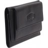 Мини-бумажник KLONDIKE Claim, натуральная кожа черный KD1108-01