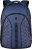Рюкзак WENGER 16'', синий со светоотражающим принтом, 35x27x47 см, 27 л