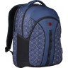Рюкзак WENGER 16'', синий со светоотражающим принтом, 35x27x47 см, 27 л