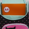 Рюкзак школьный Grizzly с мешком RAm-384-1/2 черный - розовый