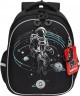 Рюкзак школьный GRIZZLY RAz-587-6/2 черный - серый