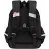 Рюкзак школьный GRIZZLY RAz-587-6/2 черный - серый