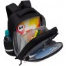 Рюкзак школьный GRIZZLY RAz-587-8/1 черный - терракотовый