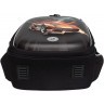 Рюкзак школьный GRIZZLY RAz-587-8/1 черный - терракотовый