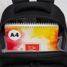 Рюкзак школьный GRIZZLY RAz-587-8/1 черный - терракотовый