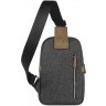 Рюкзак с одним плечевым ремнем BUGATTI Luce, серый, 17х6х27 см, 49650149