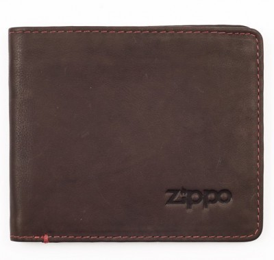 Портмоне ZIPPO, коричневое, натуральная кожа 2005117